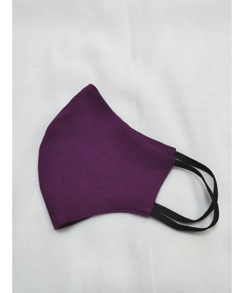 Maska ochronna z bawełny wielorazowego użytku - fioletowa